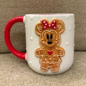 Gingerbread Minnie Mouse Christmas Mug Holidays Disney Brand New Viral